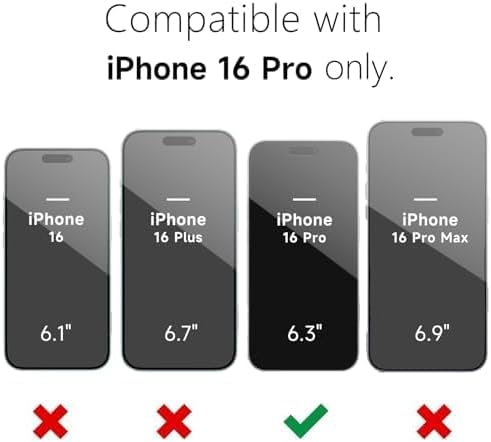 iPhone 16 PRO Compatible Magnetic Charging-Transparent Protective Cover with Enhanced  (Transparent, Magsafe, Pack of: 1)