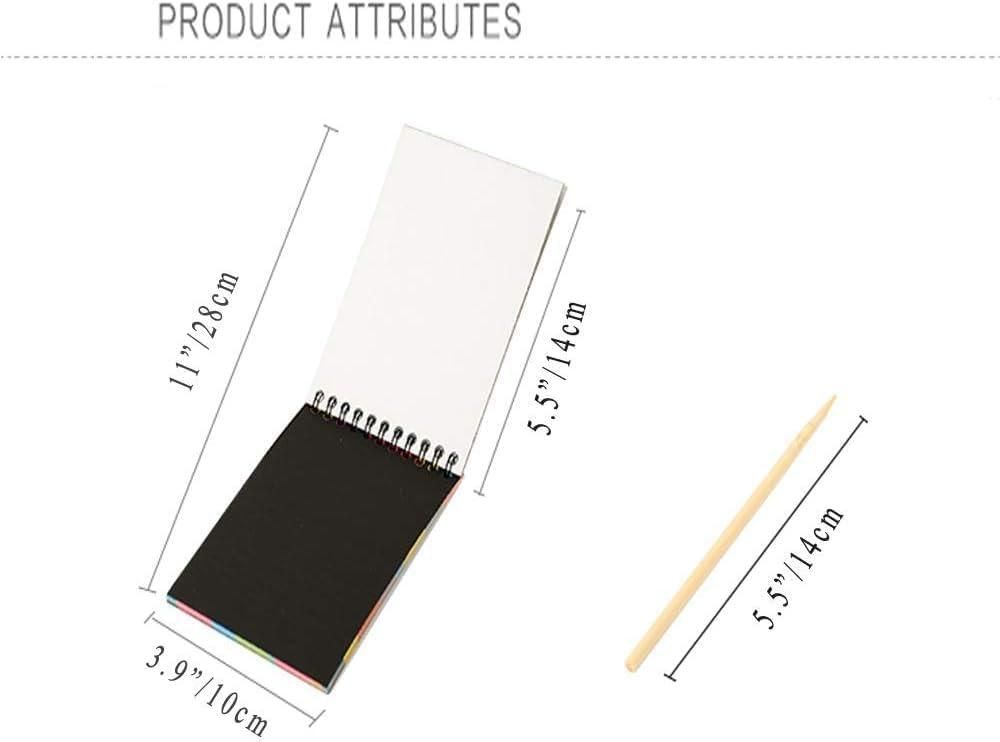 Small Scratch Art Note Book Pack of 2 i6r2ja-hp