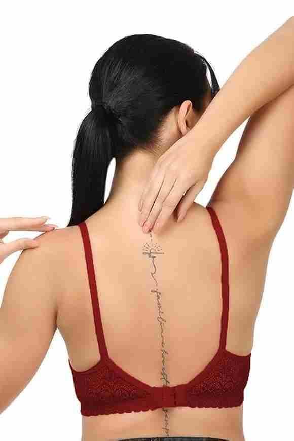 Girls Full Coverage Non-Padded Net Bra (Pack of 2) i6r2ja-hp