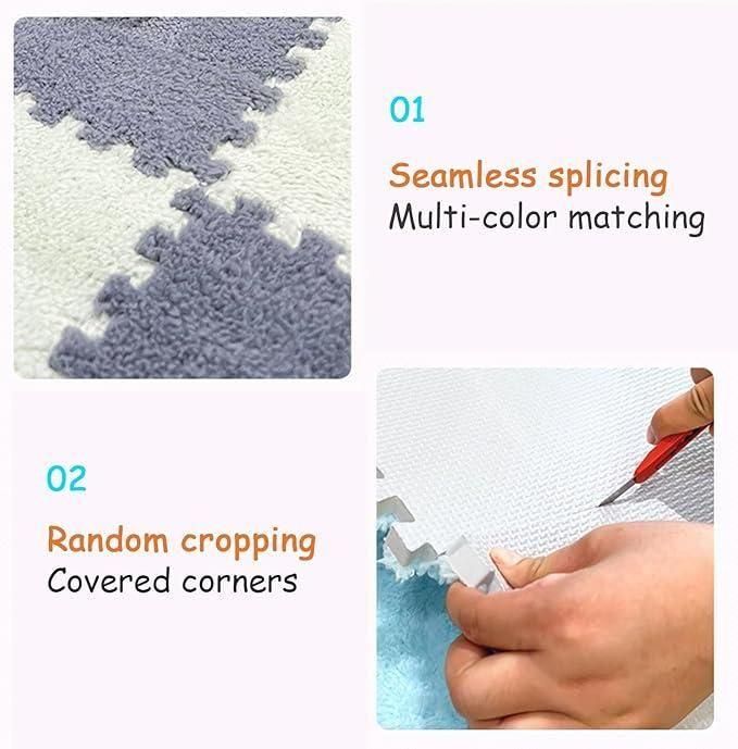 Interlocking Carpet Tiles Mat (6pc) i6r2ja-hp