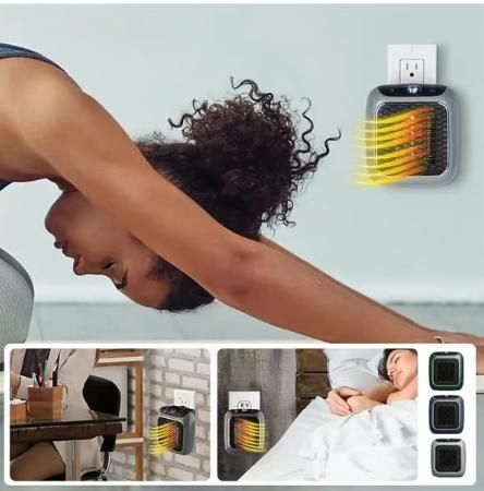 Portable Turbine Heater Wall-Mounted Electric Convector Heater ? Silent Infrared Fan Stove for Bathroom, Bedroom & Greenhouse | Energy-Saving Small Indoor Room Heater 220V (MULTI) i6r2ja-hp