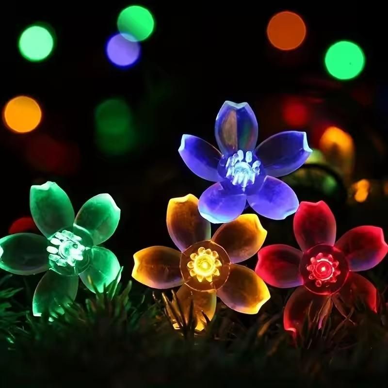 Silicone Flower String Lights - 14 LED i6r2ja-hp