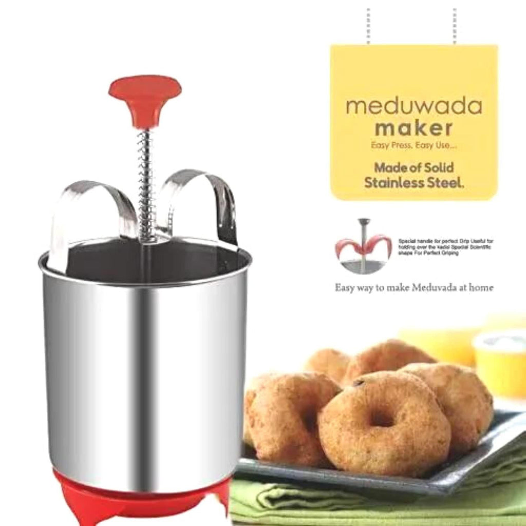 Stainless Steel Medu Vada Maker With Stand i6r2ja-hp