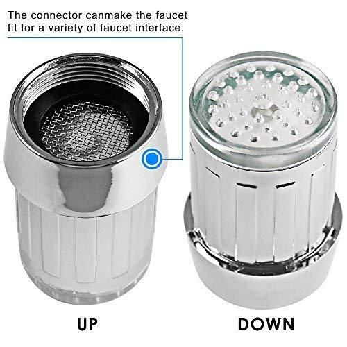 Color LED Light Changing Glow Sensor Water Faucet Tap i6r2ja-hp