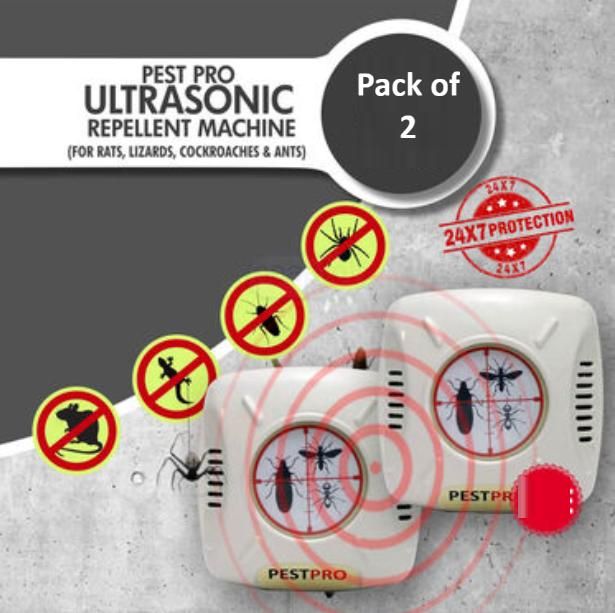 Ultrasonic Repellent Machine (Pack of 2) i6r2ja-hp