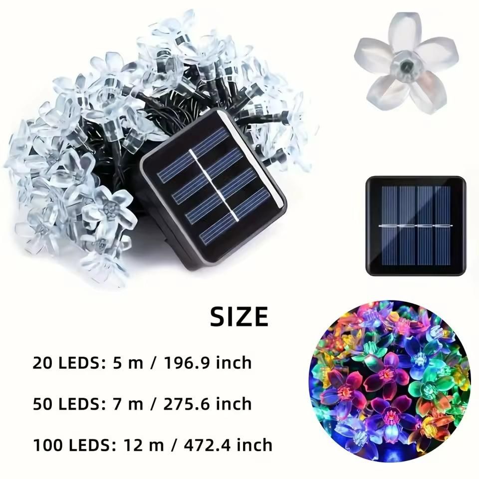 Silicone Flower String Lights - 14 LED i6r2ja-hp