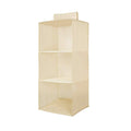 Hanging Wardrobe Organizer- 3 Shelves Non-Woven Fabric Hanging Storage Wardrobe Organizer