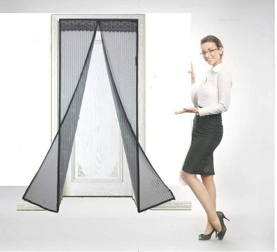 Door Curtain-Mesh Screen Net Home Magnetic Foldable Anti Mosquito Door Curtain i6r2ja-hp