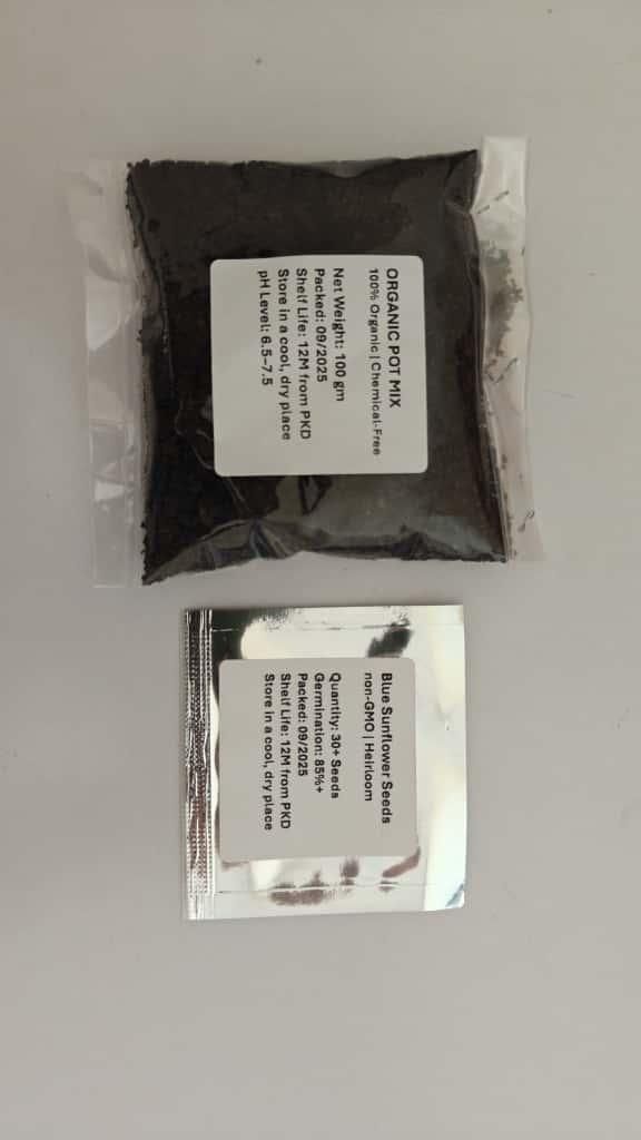 Blue Flame Sunflower Seeds + 100 Grams Organic Pot Mix Free i6r2ja-hp