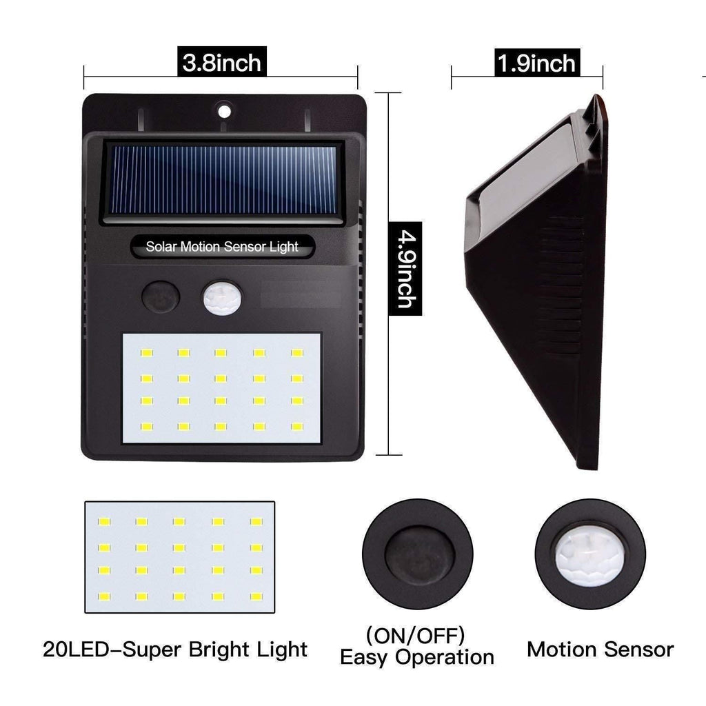 Security Light- 20 LED Bright Outdoor Security Lights with Motion Sensor i6r2ja-hp