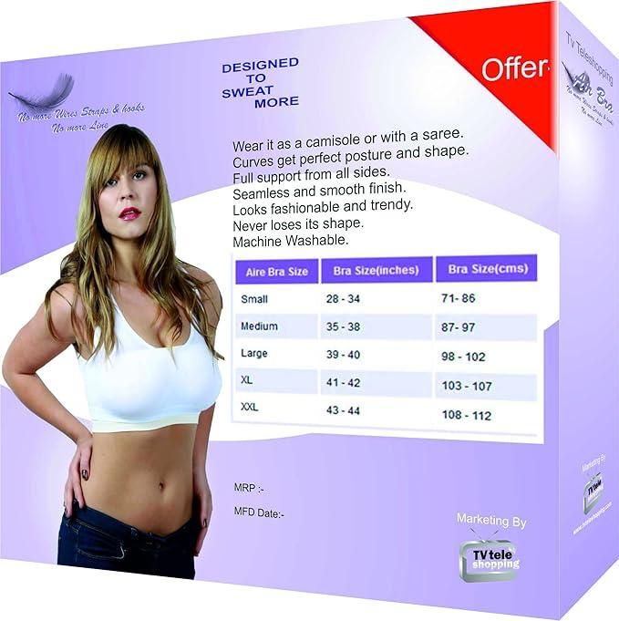 Womens Multicolor Air Bra (Pack of 3) i6r2ja-hp