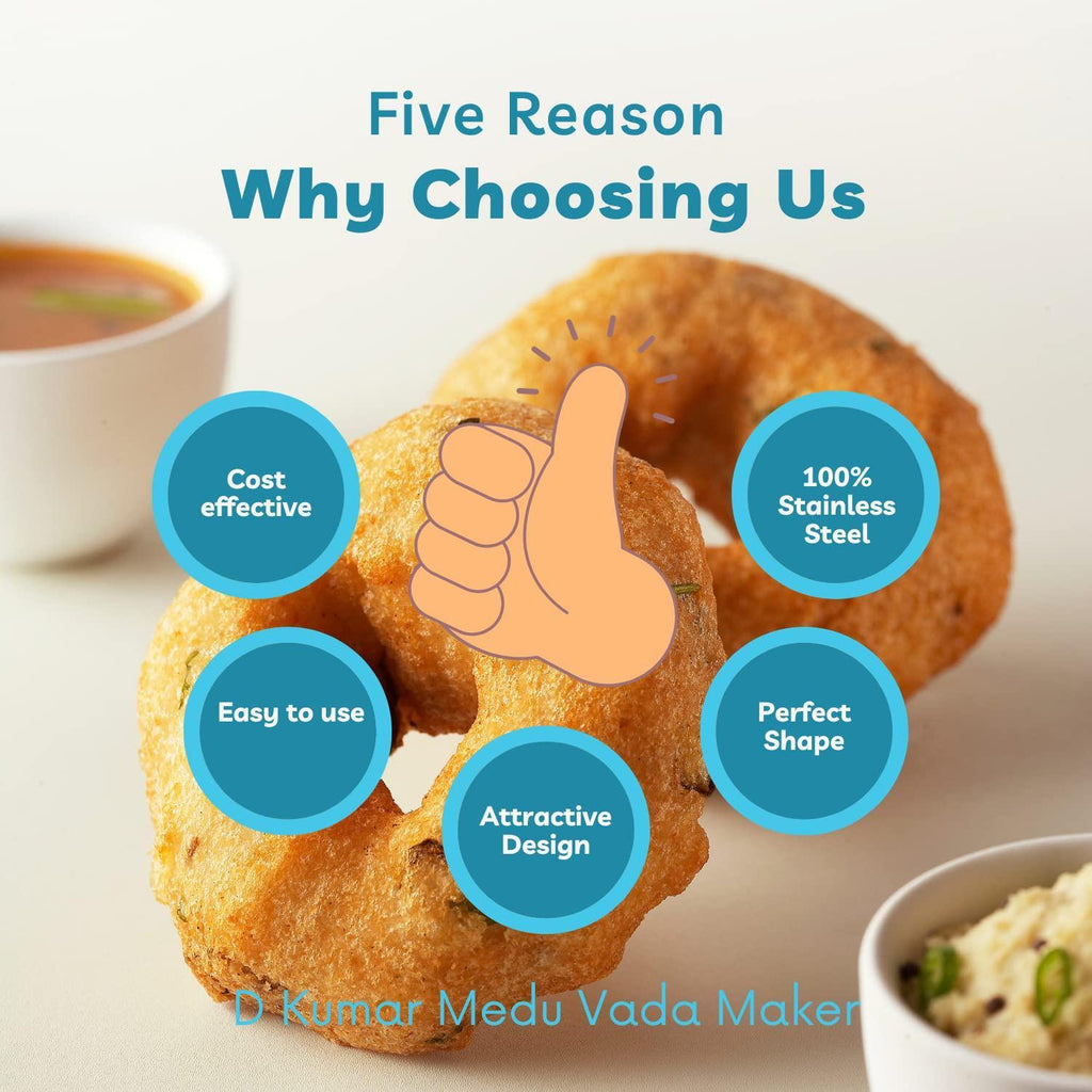 Stainless Steel Medu Vada Maker With Stand i6r2ja-hp