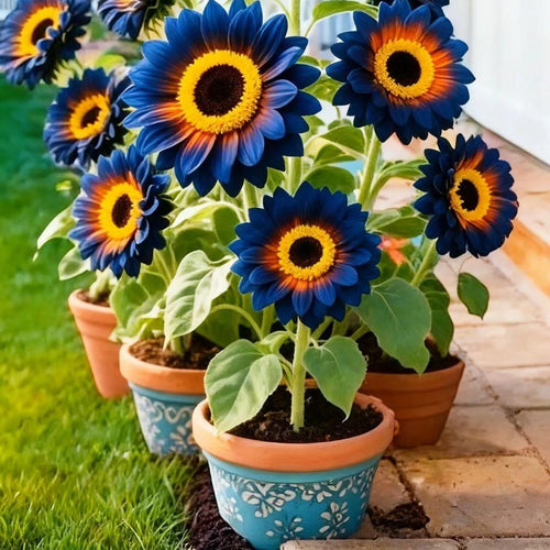Blue Flame Sunflower Seeds + 100 Grams Organic Pot Mix Free i6r2ja-hp