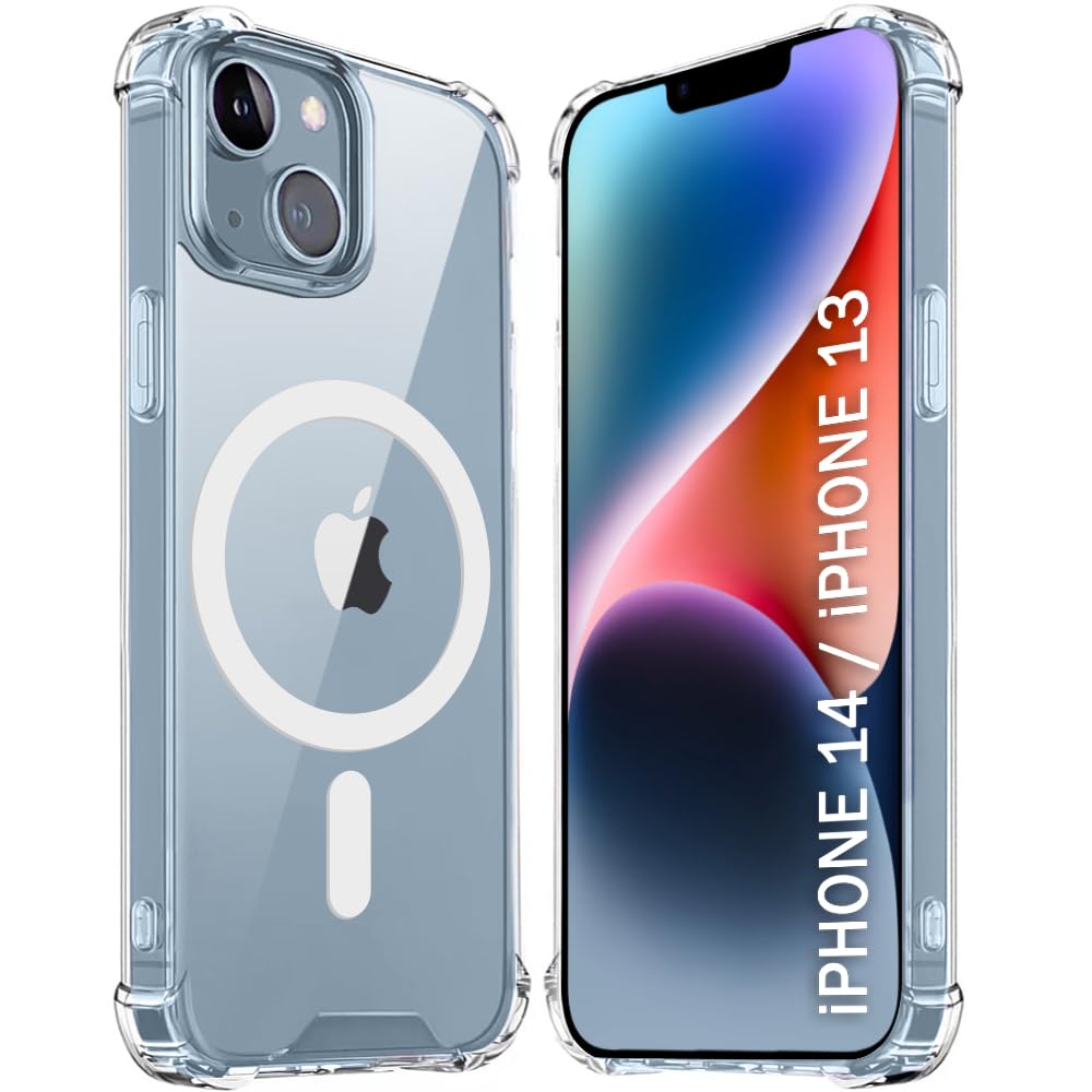 Back Cover for Apple iPhone 13 Apple Iphone 13  (Transparent, Magsafe, Pack of: 1)