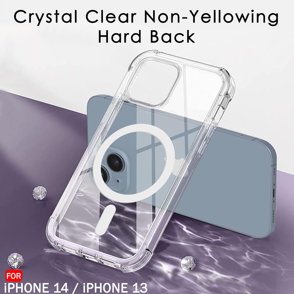 Back Cover for Apple iPhone 13 Apple Iphone 13  (Transparent, Magsafe, Pack of: 1)