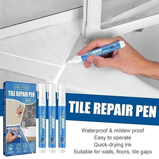 Tile Repair Pen (Pack of 2) Grout Pen for Bathroom, Kitchen, Floor & Wall Tiles i6r2ja-hp