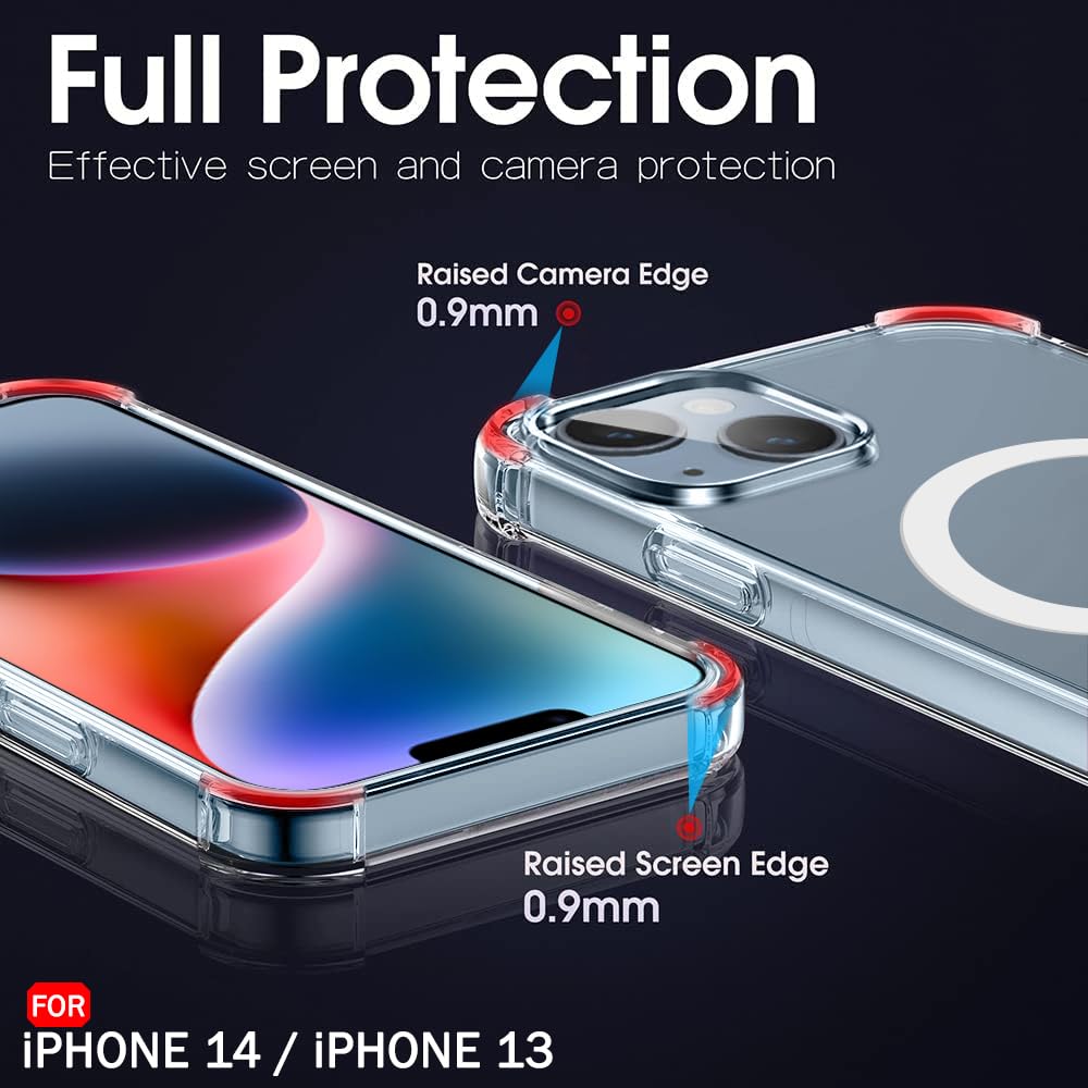 Back Cover for Apple iPhone 13 Apple Iphone 13  (Transparent, Magsafe, Pack of: 1)