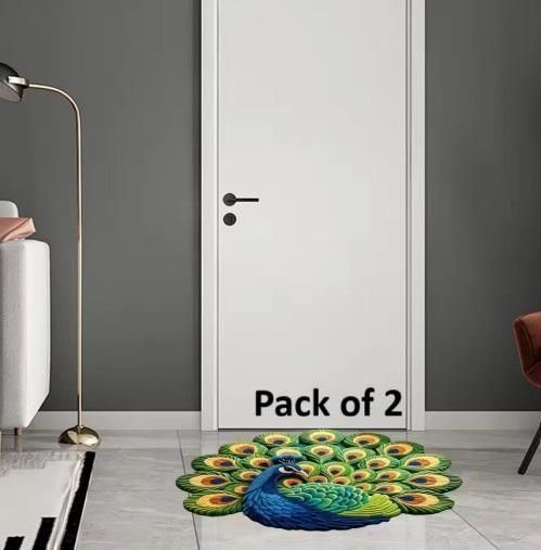 Non-Slip Peacock Mat (Pack of 2) i6r2ja-hp