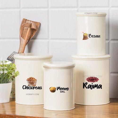 Waterproof Kitchen Spice Jar Label Stickers (Pack of 1 - 60 Stickers) i6r2ja-hp