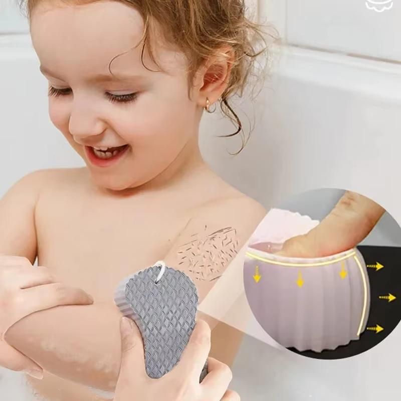 Kids Magic Bath Sponge Exfoliating Brush for Gentle Dead Skin Removal - Baby Body Scrubber & Massage Cleaning Tool i6r2ja-hp