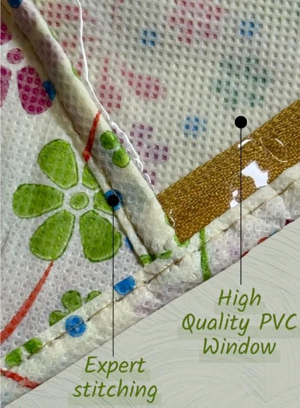 High Quality Ivory Flower Printed Saree Cover i6r2ja-hp