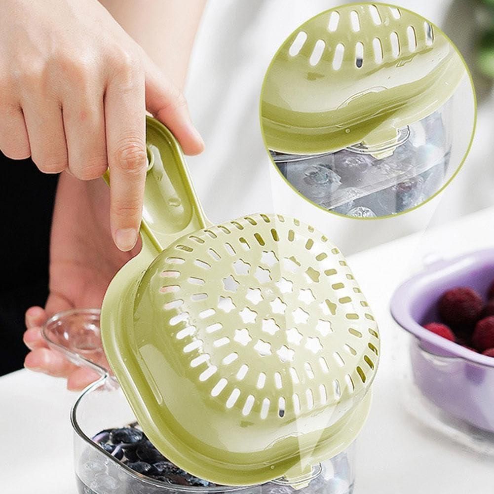 2in1 Fruit Cleaning Bowl with Strainer Container