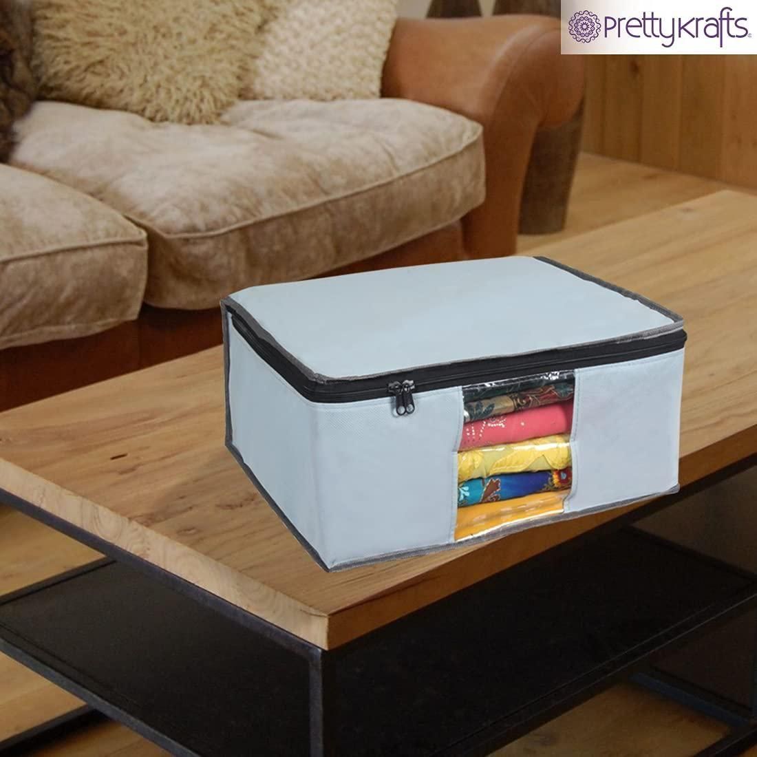 Saree Cover - Solid Non Woven Saree Cover for Wardrobe (Pack of 6) i6r2ja-hp