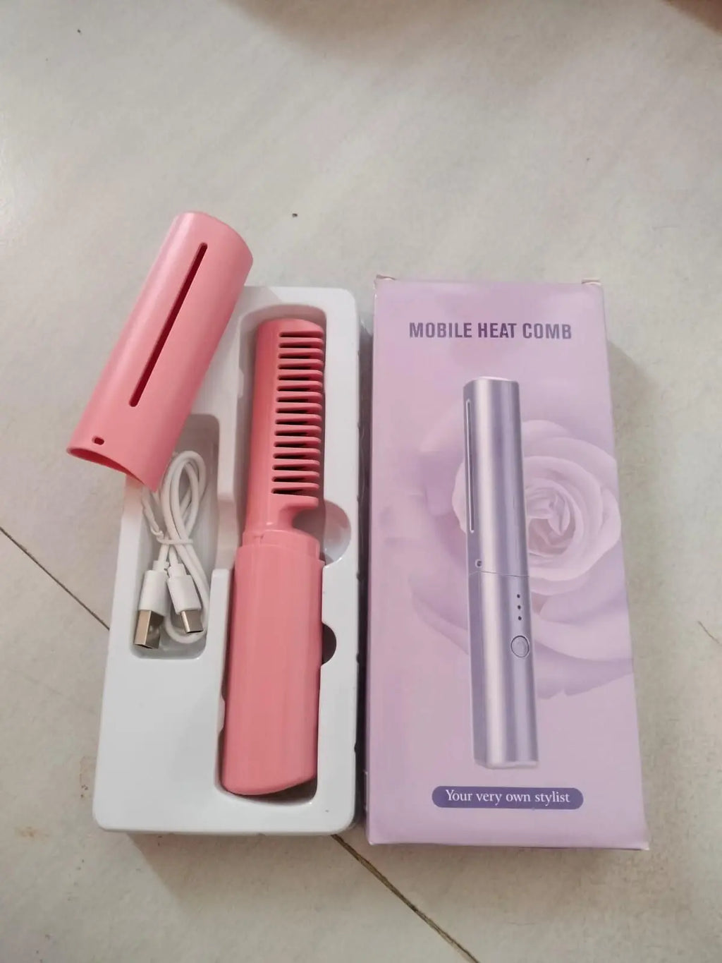Rechargeable Hot Comb Hair Straightener i6r2ja-hp