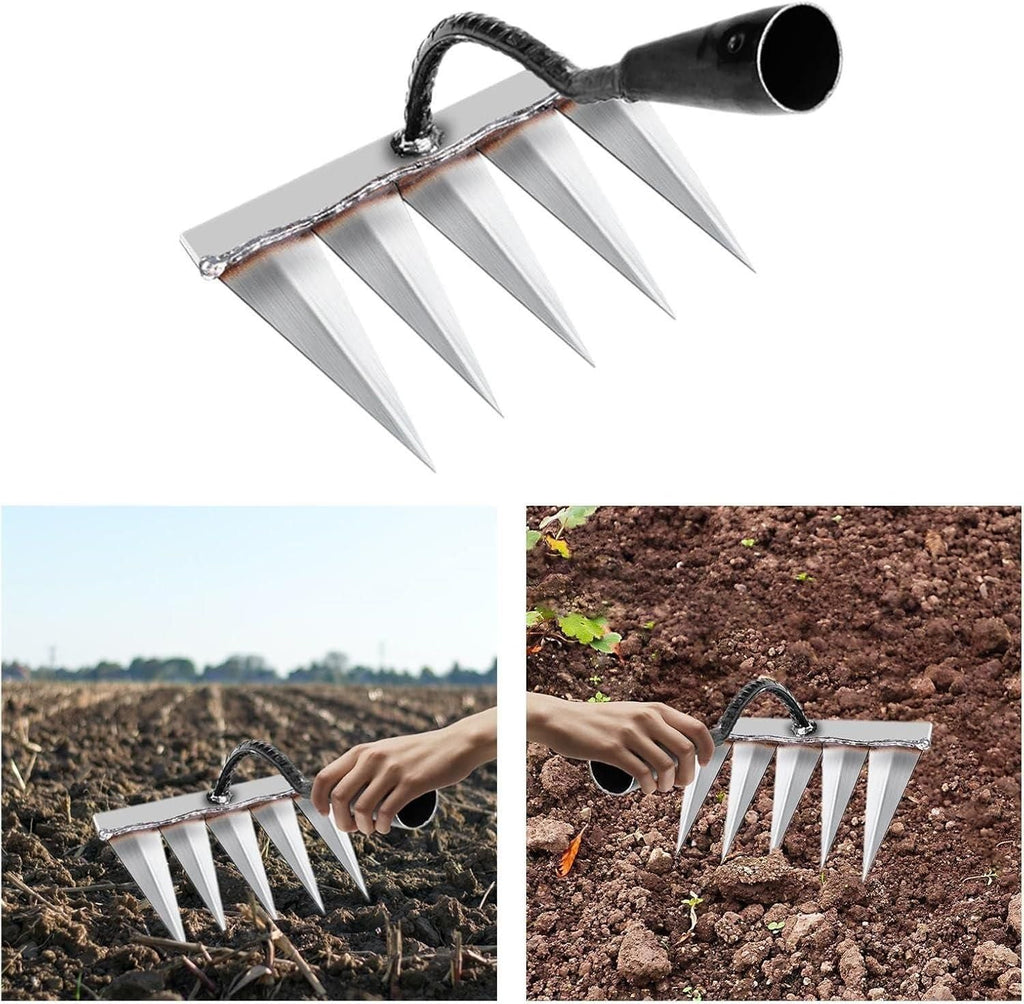 5 Teeth Carbon Steel Garden Weeding i6r2ja-hp