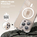 iPhone 16 PRO Compatible Magnetic Charging-Transparent Protective Cover with Enhanced  (Transparent, Magsafe, Pack of: 1)