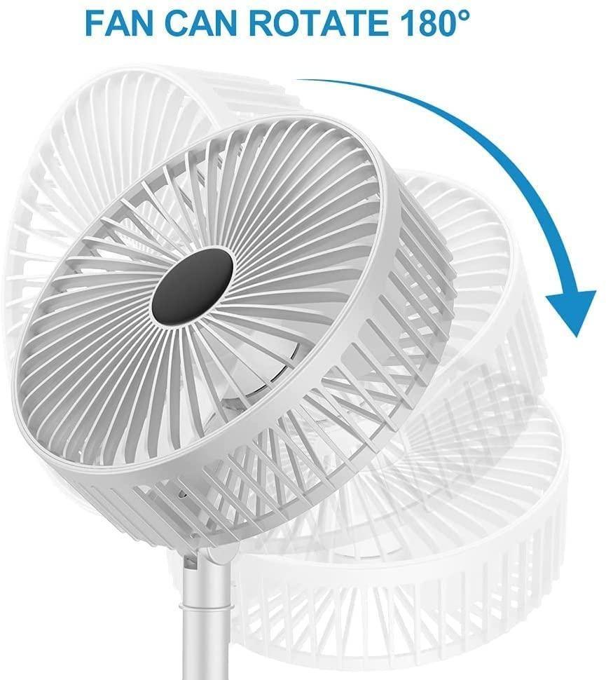 Powerful Rechargeable High Speed Table Desk Fan i6r2ja-hp