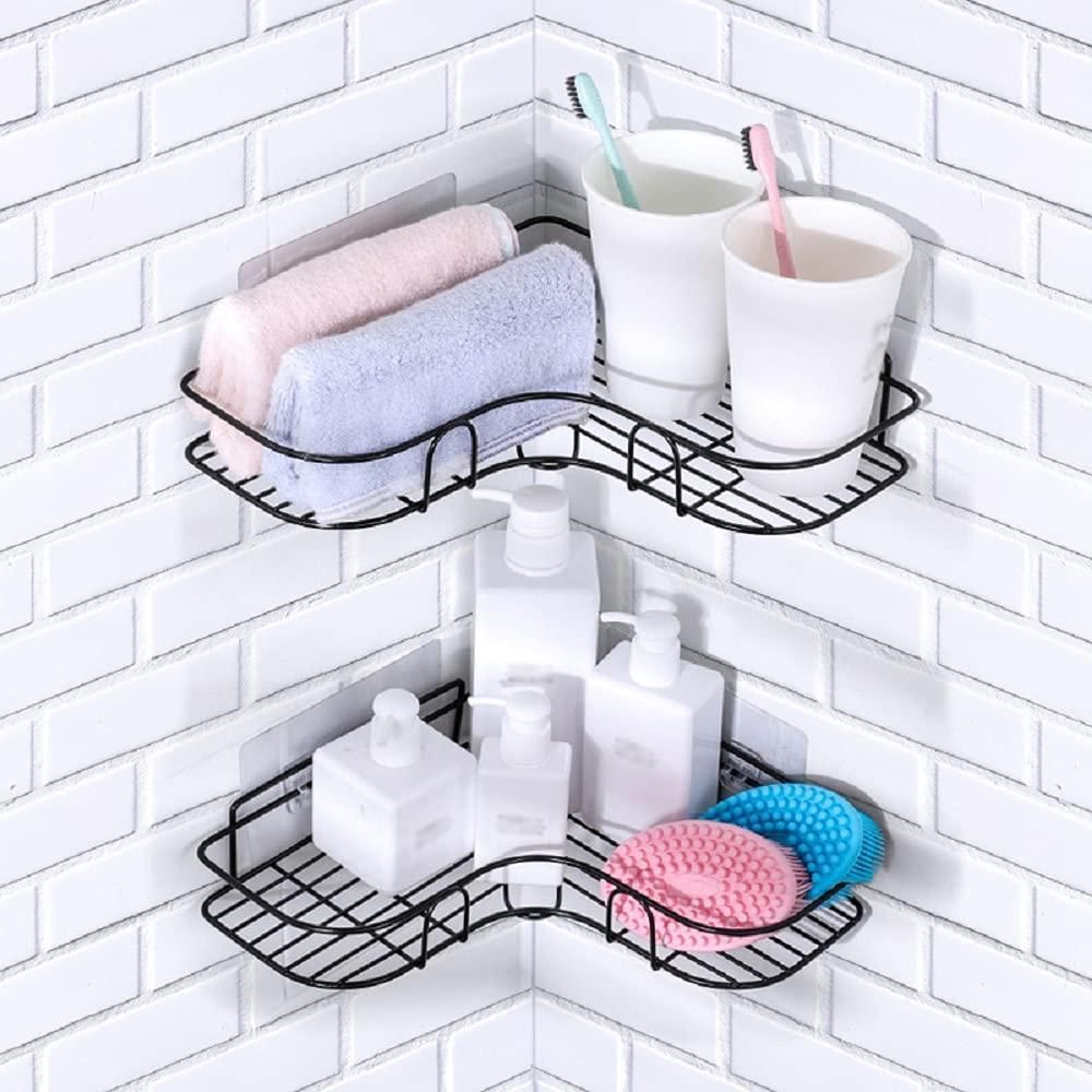Metal Bathroom Corner Rack Storage Shelves i6r2ja-hp