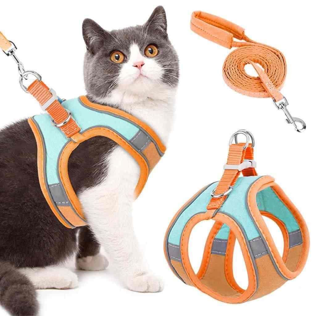 Cat Harness with Leash Adjustable Comfortable i6r2ja-hp