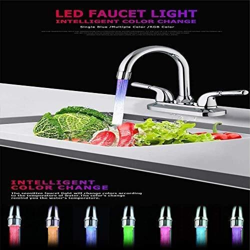 Color LED Light Changing Glow Sensor Water Faucet Tap i6r2ja-hp