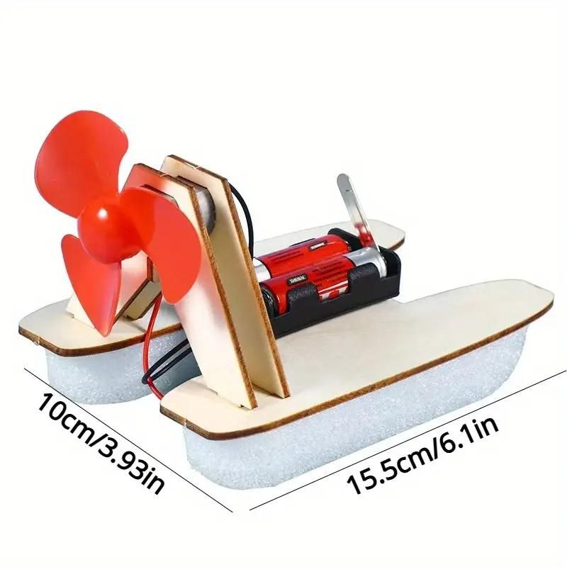 DIY Hovercraft Wind Boat Assembly Toy for Kids