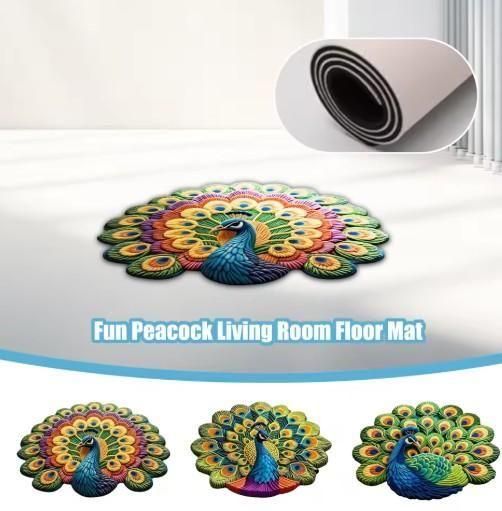 Non-Slip Peacock Mat (Pack of 2) i6r2ja-hp