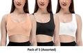 Womens Multicolor Air Bra (Pack of 5) i6r2ja-hp