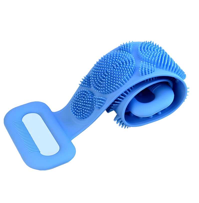 Silicone Body Back Scrubber Double Side Bathing Brush for Skin Deep Cleaning i6r2ja-hp