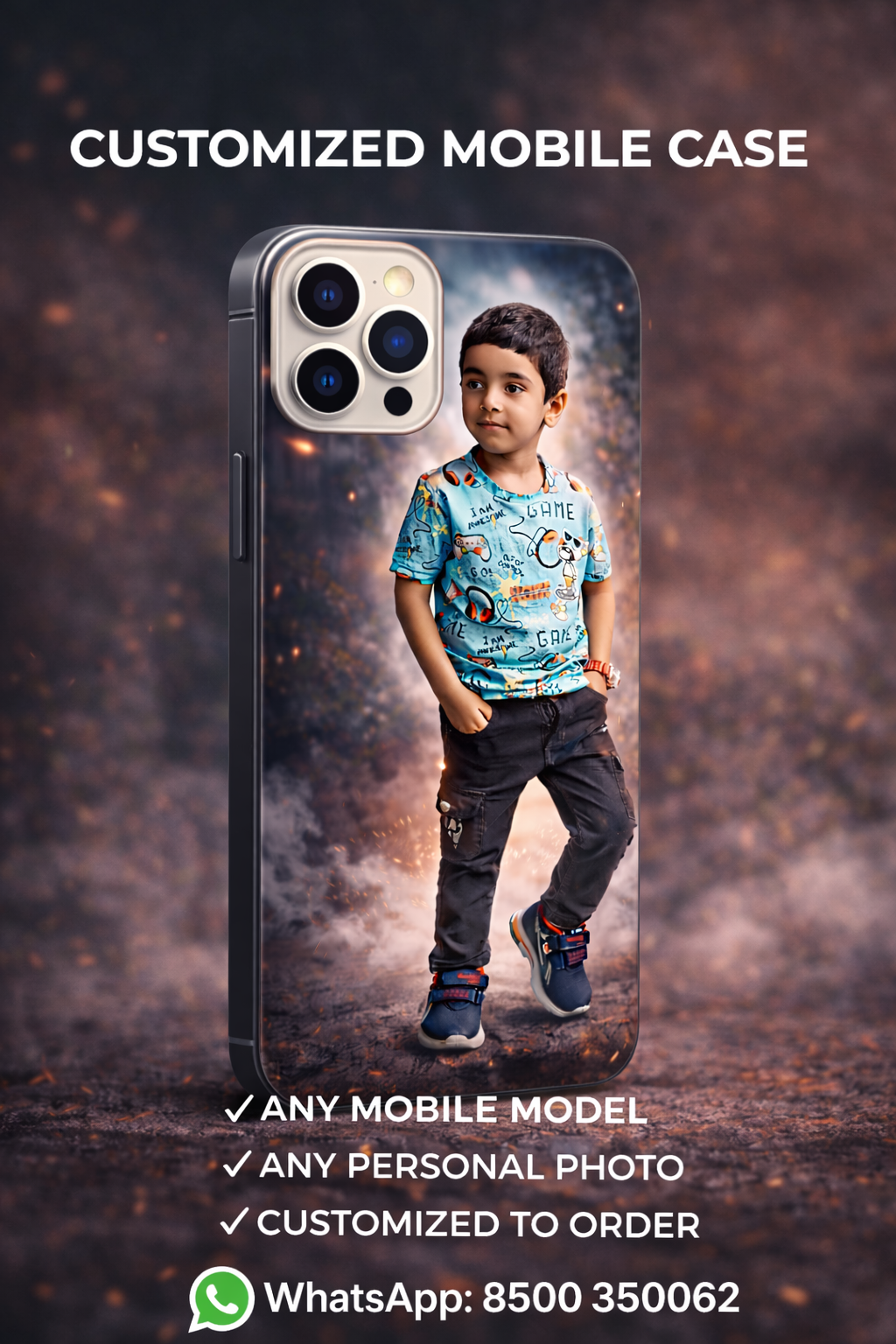 Customized Mobile Case – Personal Photo Printed Back Cover for All Mobile Models