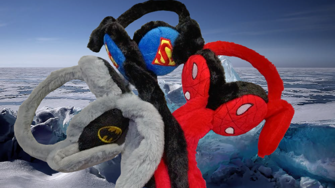 Cartoon Superhero & Character Design | Soft Fur Earmuffs for Boys & Girls