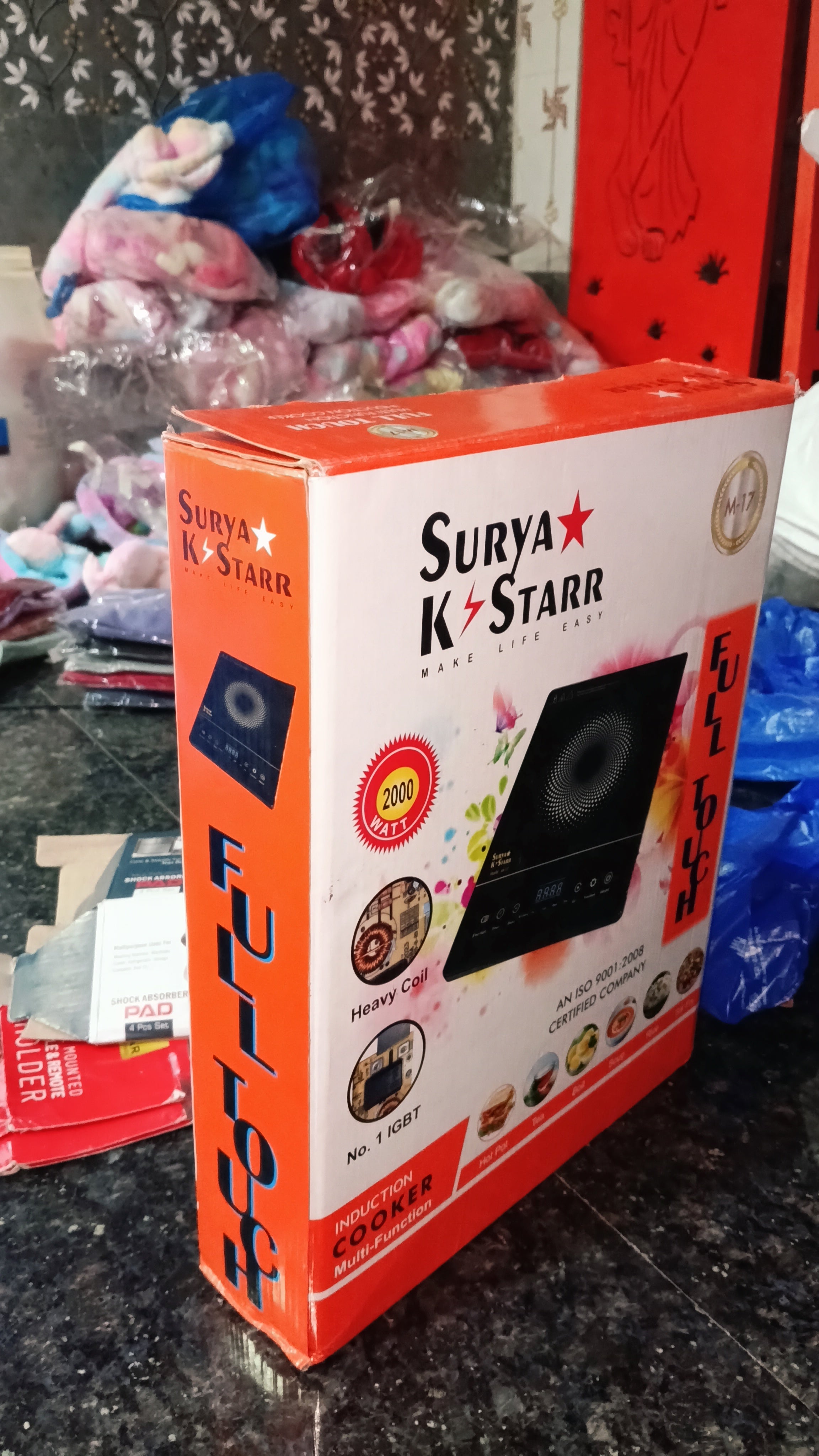 Surya K Starr M-17 Induction Cooktop 2000 Watt | Full Touch Control | Multi-Function Electric Induction Stove