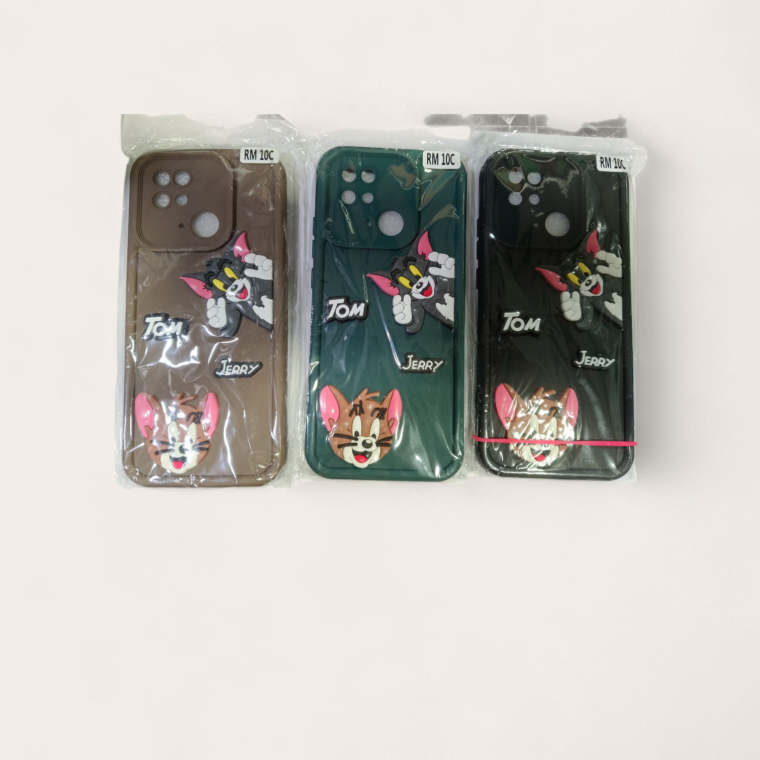Cute Tom & Jerry 3D Cartoon Back Cover for Redmi 10C YYY MART