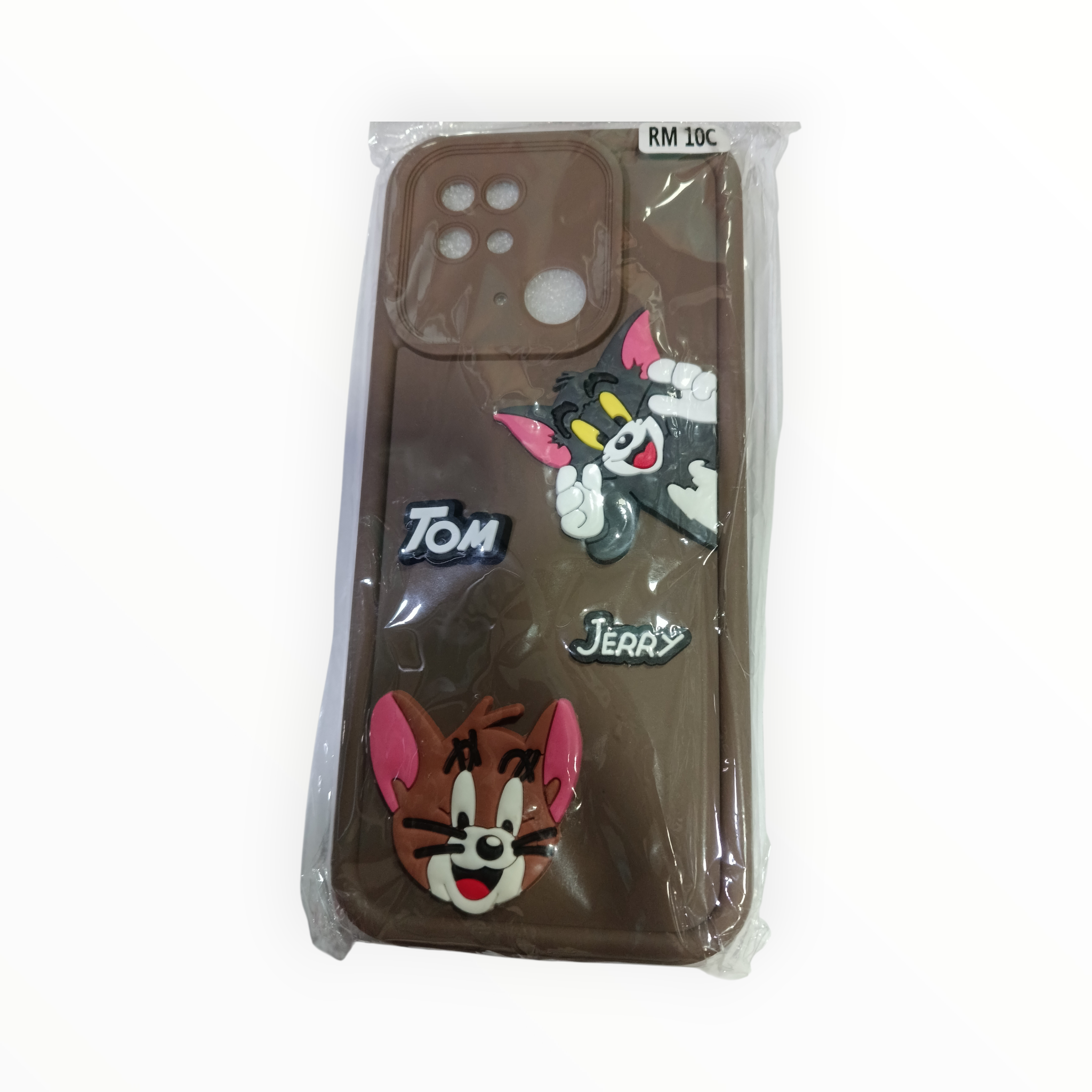 Cute Tom & Jerry 3D Cartoon Back Cover for Redmi 10C YYY MART