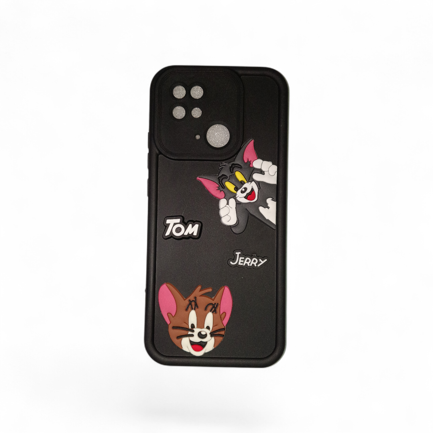 Cute Tom & Jerry 3D Cartoon Back Cover for Redmi 10C YYY MART
