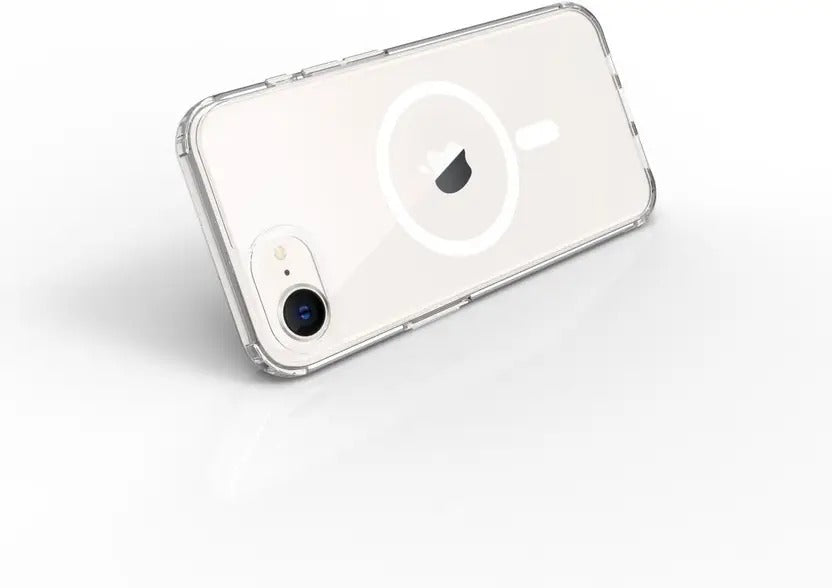 Back Cover for Apple Iphone 16E Magsafe Transparent Mobile Back Cover  (Transparent, Magsafe, Pack of: 1)