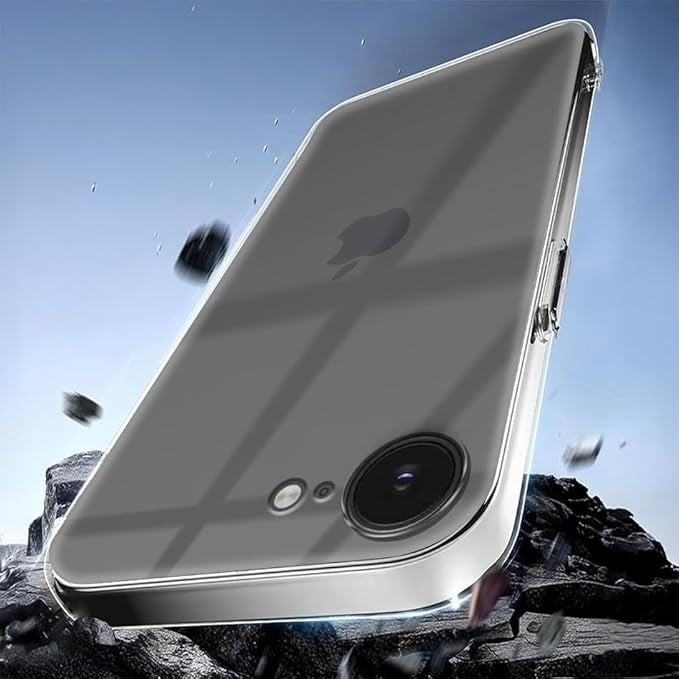 Back Cover for Apple Iphone 16E Magsafe Transparent Mobile Back Cover  (Transparent, Magsafe, Pack of: 1)