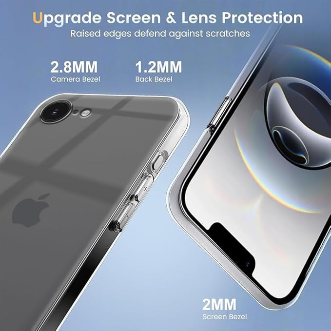 Back Cover for Apple Iphone 16E Magsafe Transparent Mobile Back Cover  (Transparent, Magsafe, Pack of: 1)