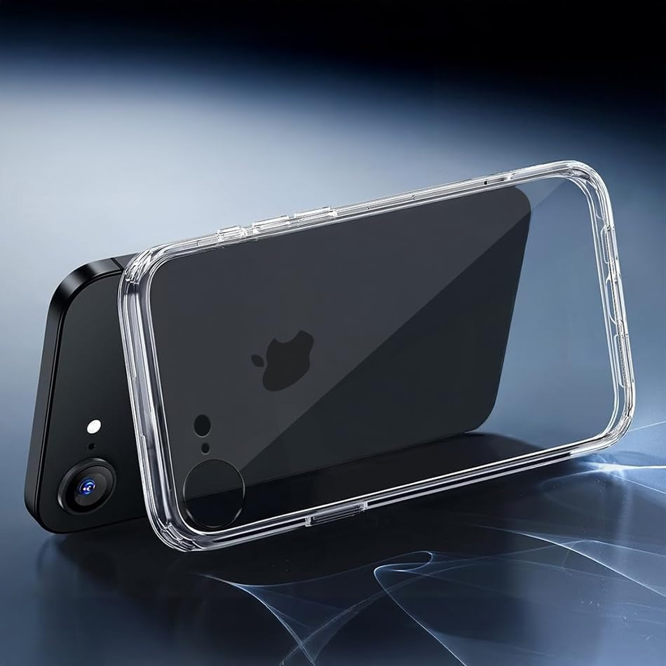 Back Cover for Apple Iphone 16E Magsafe Transparent Mobile Back Cover  (Transparent, Magsafe, Pack of: 1)