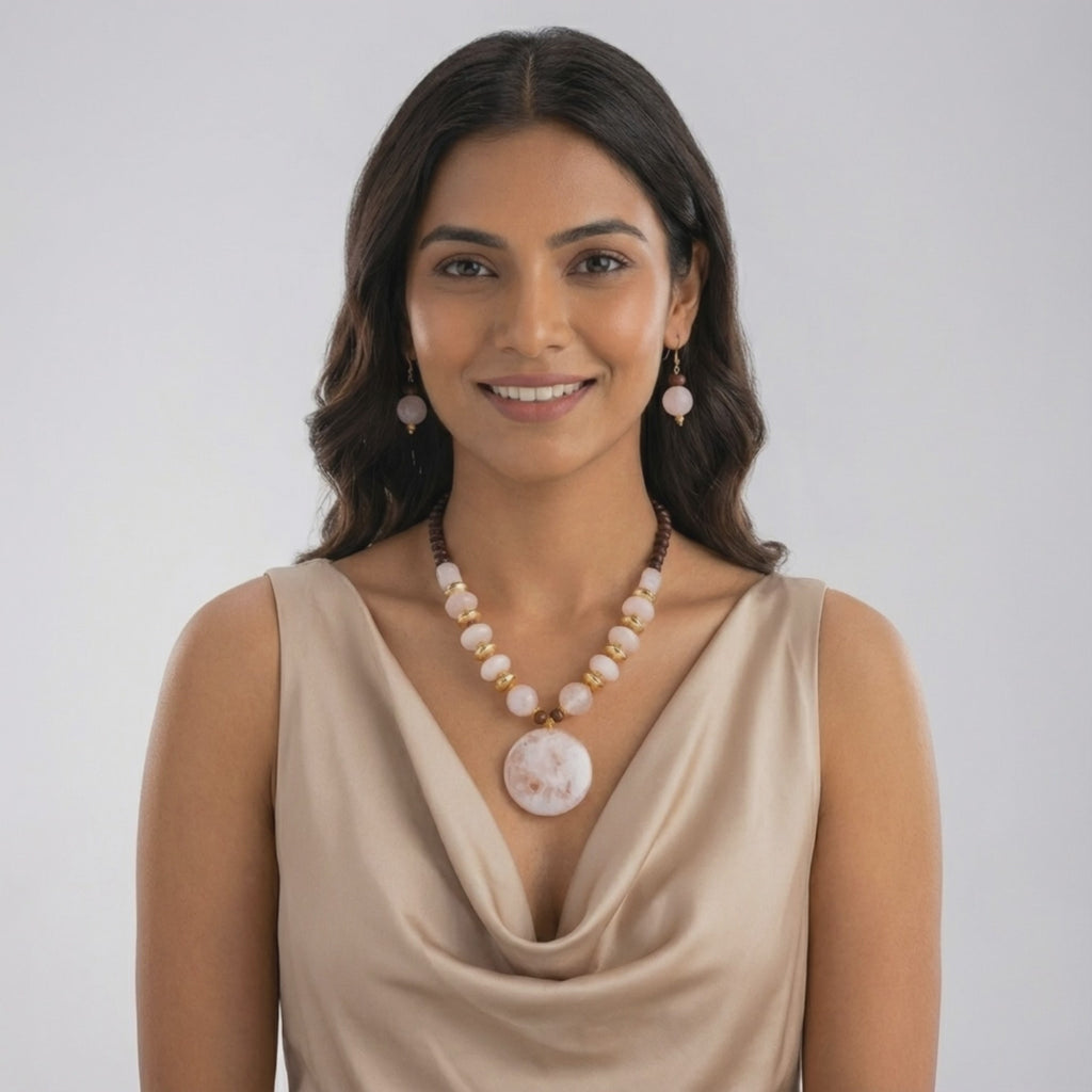 Gold Plated Beaded Jewellery Set